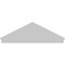 Ekena Millwork Peaked Cap 3 Spoke Architectural PVC Combination Pediment, 76"W x 25-7/8"H x 2-3/4"P (Pitch 6/12) PEDPC076X260PKC03 - alternate 3